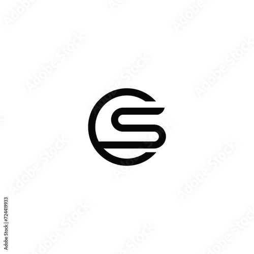 CS Letter Logo, cs logo image vector. Modern and unique letter CS initials logo design. 
