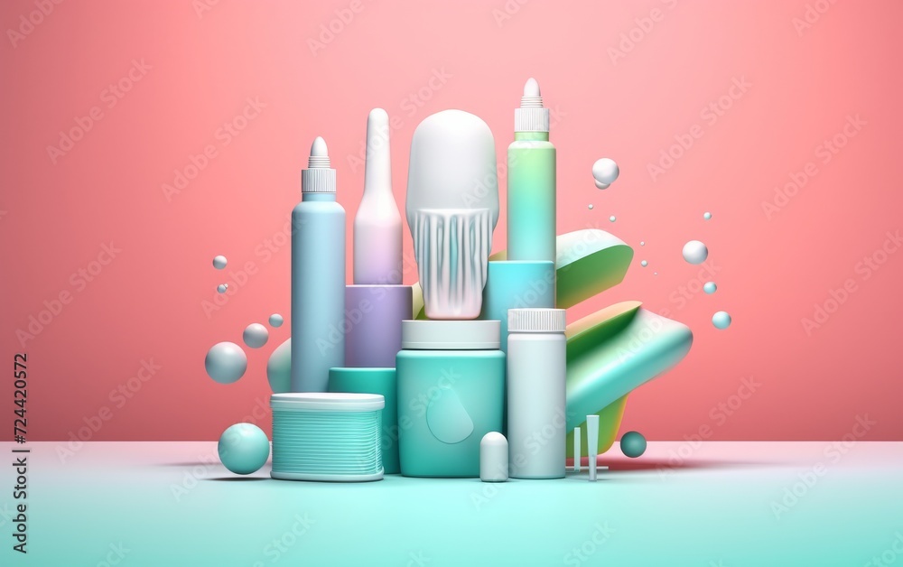 Assorted Toothbrushes and Toothpaste in a Pile Assorted Toothbrushes and Toothpaste in a Pile