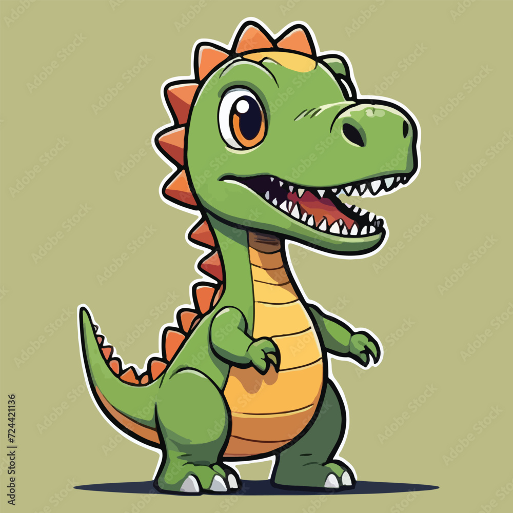 vector of cute dino, kids tshirt, element design. vector of cute dino, kids tshirt, element design.