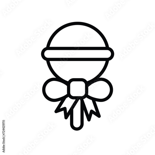 lollipop icon with white background vector stock illustration