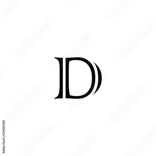 Vector Logo Letter D. elegant, simple, minimal, and luxury serif font alphabet letter D logo design