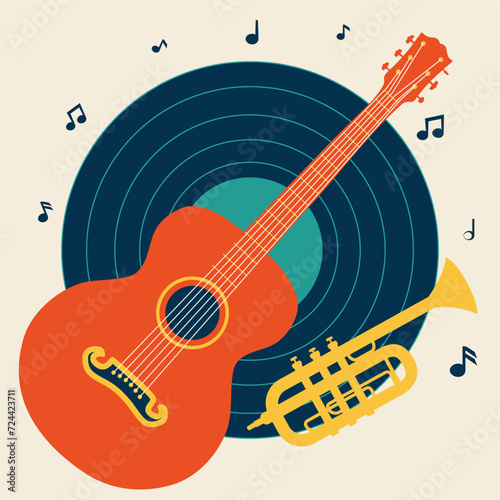 Trumpet and guitar