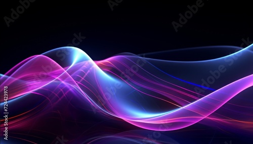 Abstract colorful wave with blue and purple wave combination background concept.