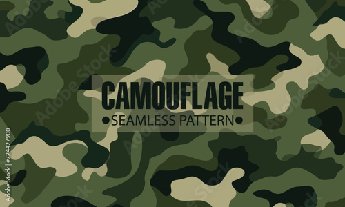 seamless military camouflage background template design for army, texture, camo, war, vector, green, soldier, uniform, fabric, textile , clothing, wallpaper, brown, material, illustration vector