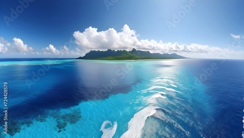 sea beach view  nature seascape view of beautiful tropical beach and sea in sunny day.