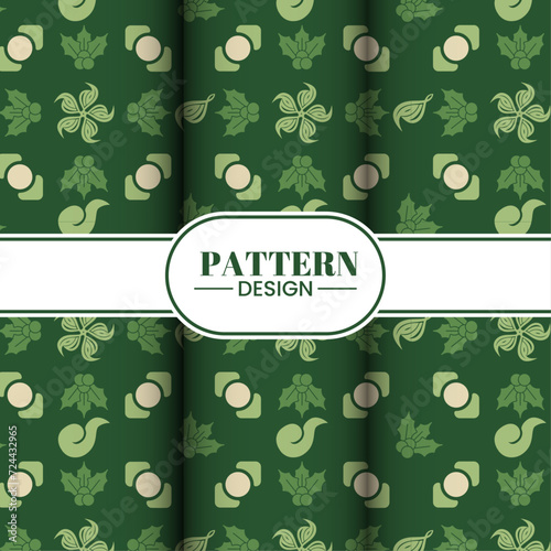 Geometric floral set of seamless patterns. Gold and white vector backgrounds. Simple illustrations