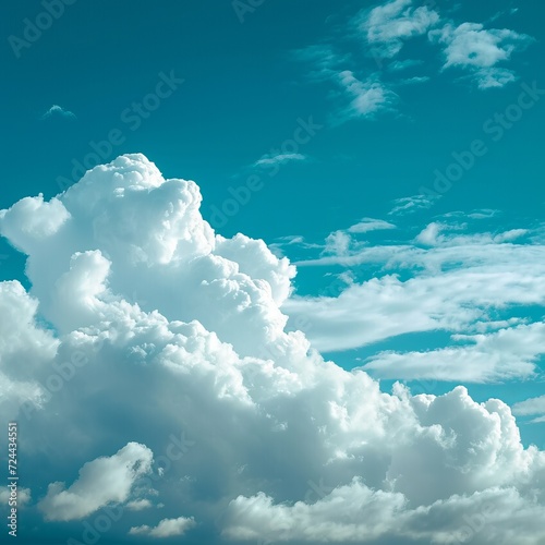 Beautiful Clouds Flutter in Blue Sky