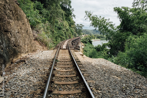The railroad near the Kwai River photo