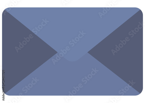 Email envelope vector icon isolated on white background.