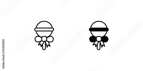 lollipop icon with white background vector stock illustration