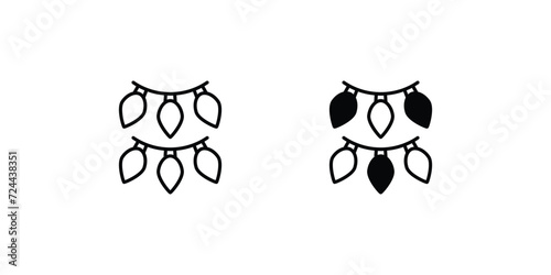 ceiling lights icon with white background vector stock illustration