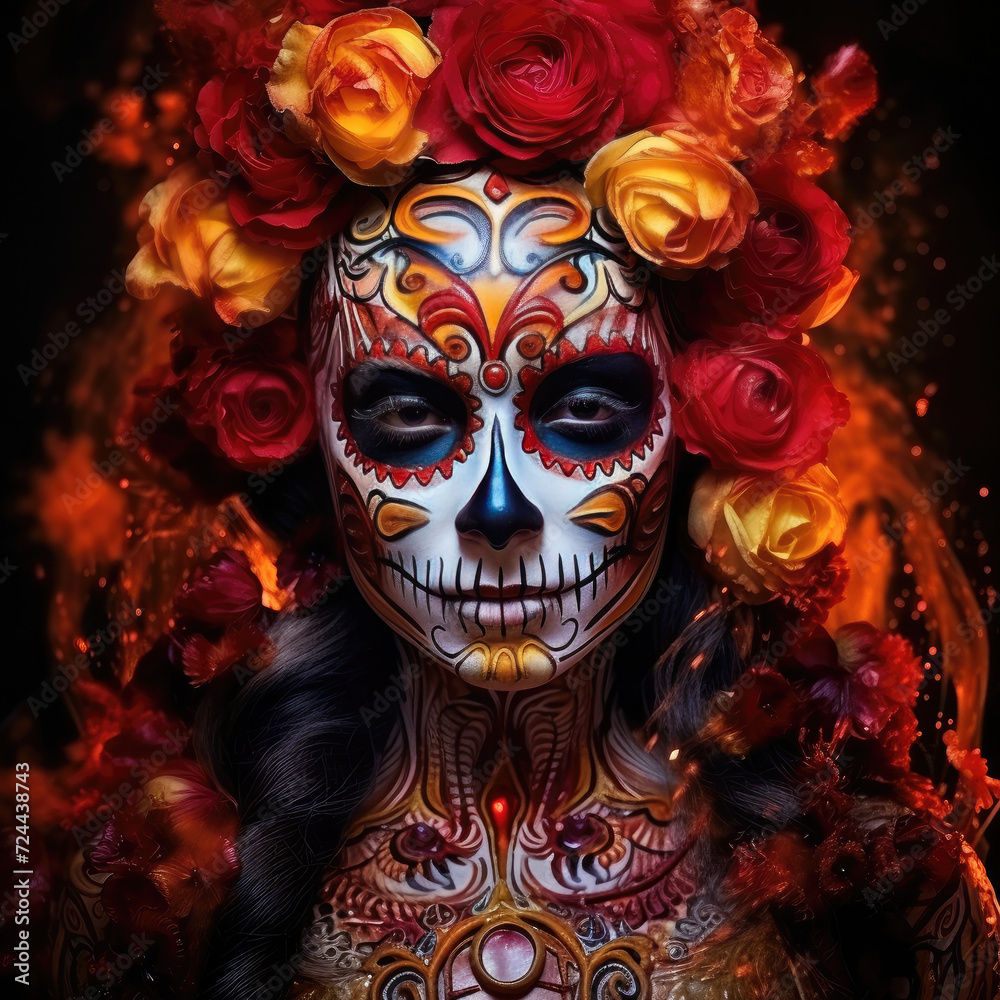 Cinematic Sugar Skulls: Day of the Dead Meets Halloween Cinematic Sugar Skulls: Day of the Dead Meets Halloween