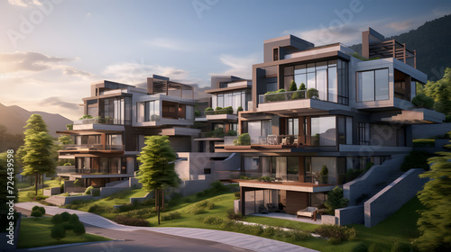 Luxury Mountainview Townhouses: A Serene Haven on the Slopes © 윤이밤샌다 창