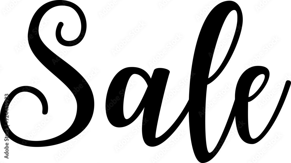 Sale handwritten lettering, typography, calligraphy Sale handwritten lettering, typography, calligraphy