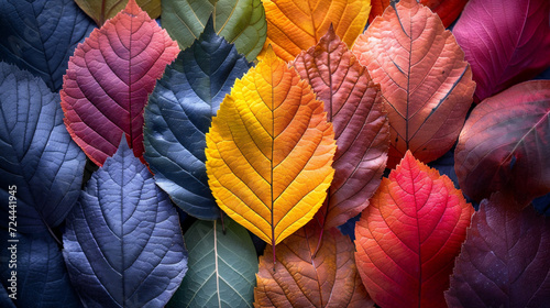 色鮮やかな植物の葉 photo