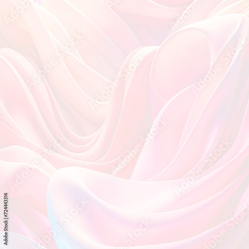 Abstract bright light pink and white cloth waves texture background soft wavy curve pattern