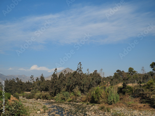 Views of the Lurin river in Peru