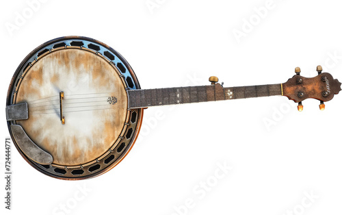 The Timeless Beauty of the Banjo Isolated on Transparent Background.