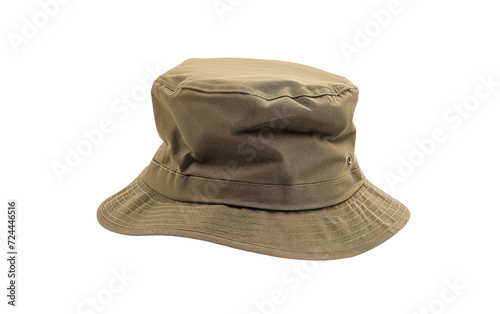 Embracing the Trendy Bucket Hat Isolated on Transparent Background.