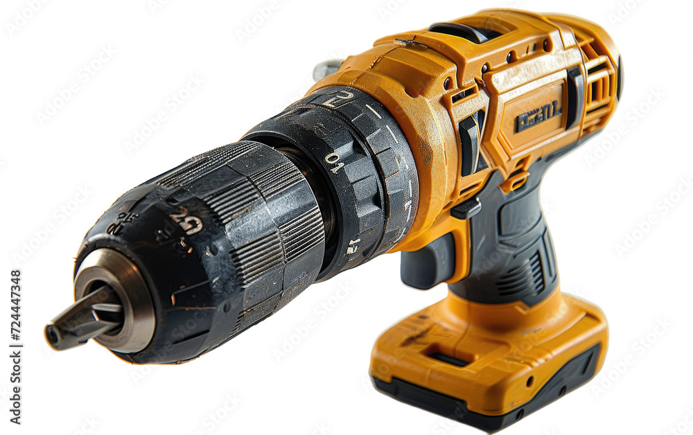 Efficient Power Drill Tool on Transparent Background