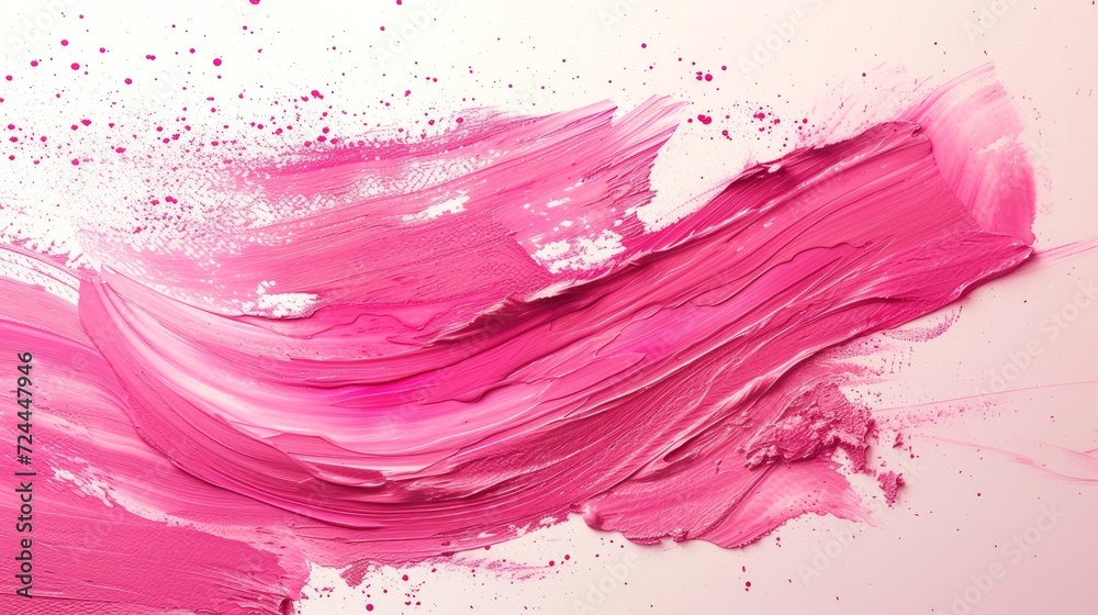 Pink brush stroke  