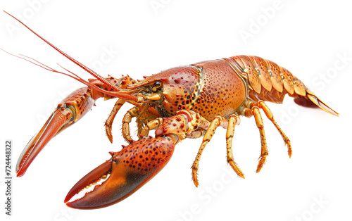 The Fascinating World of Crayfish Isolated on Transparent Background.