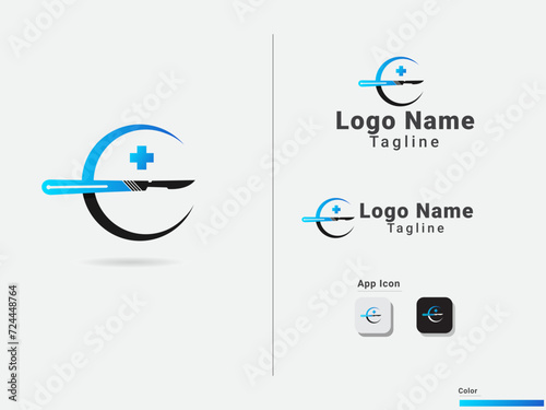 General surgeon logo. doctor. professional. surgical logo png. medicine. knife. icon. Surgery department logo. Medical. surgical logo design