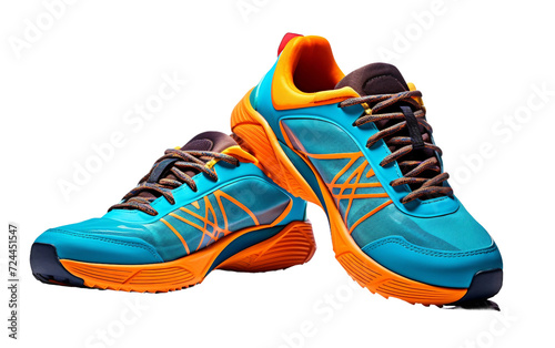 Athletic Cross-Training Shoes On Transparent Background