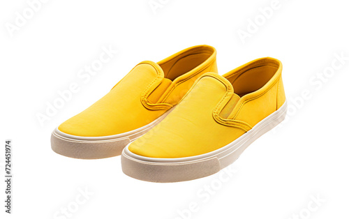 Casual Canvas Footwear On Transparent Background