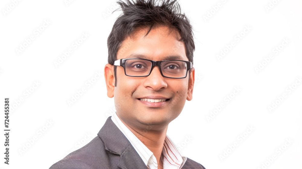 close-up of a confident Indian professional, radiating competence and positivity close-up of a confident Indian professional, radiating competence and positivity