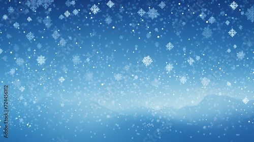 Winter snow background. Vector illustration. Snowfall sky. Christmas background. Falling snow. , generative ai,