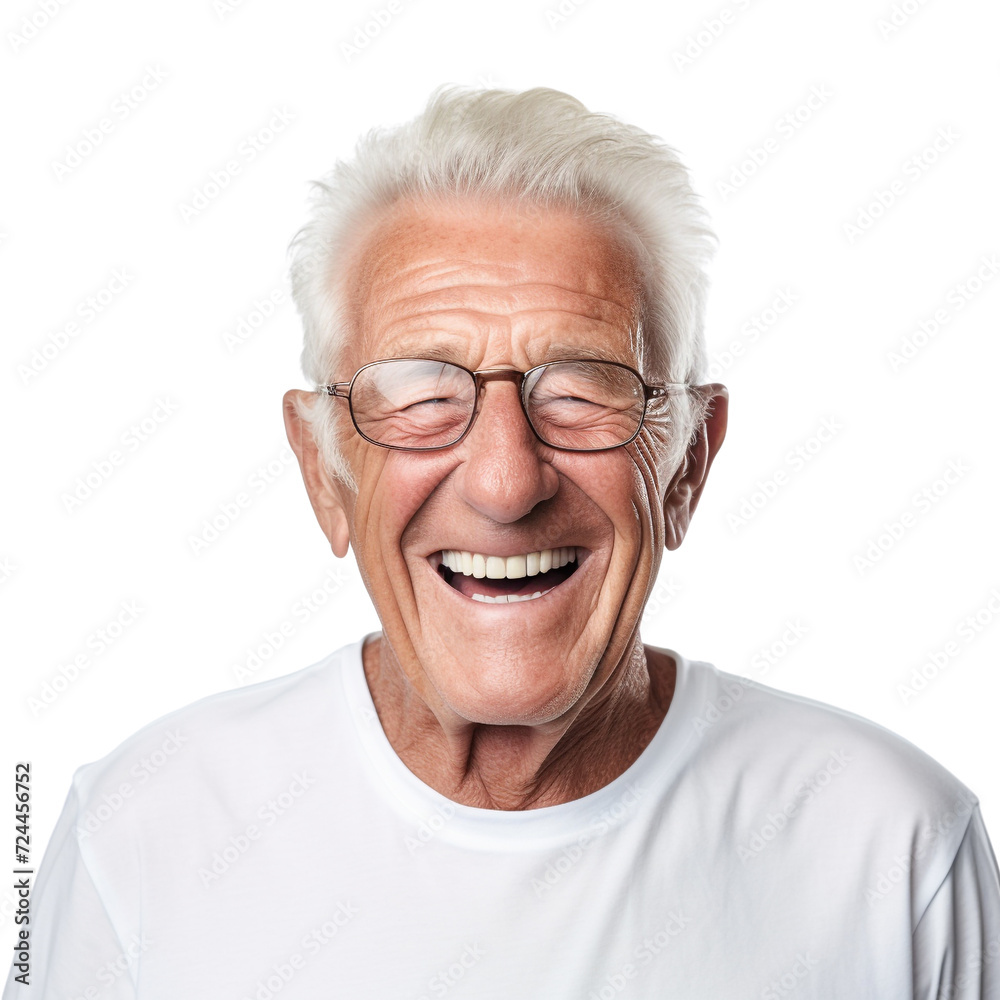 Old man portrait clip art