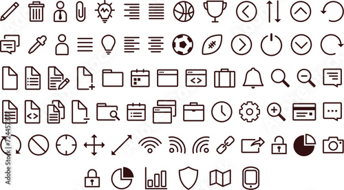 works vector icons