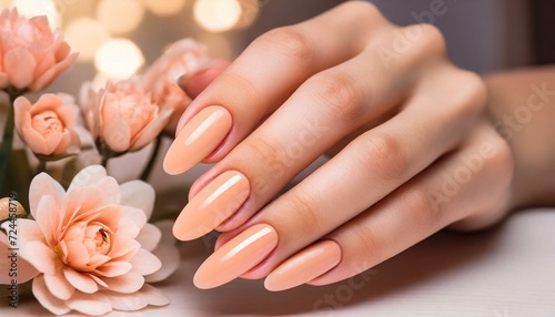 female hands with manicure