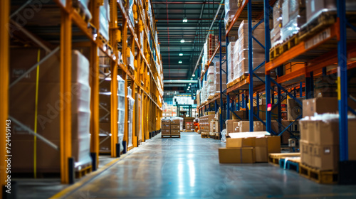 scenes of warehouse operations and shipping processes