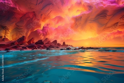Colorful fantasy landscape © Neal