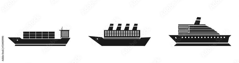 Obraz premium cruise ship icon