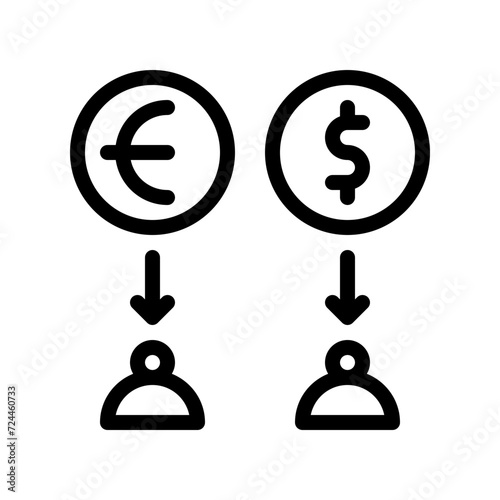 salary line icon