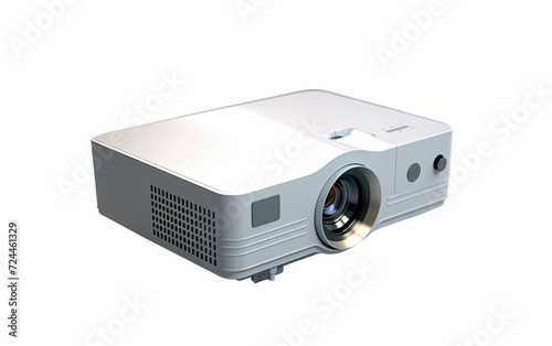 Compact Portable Projector on Transparent Background