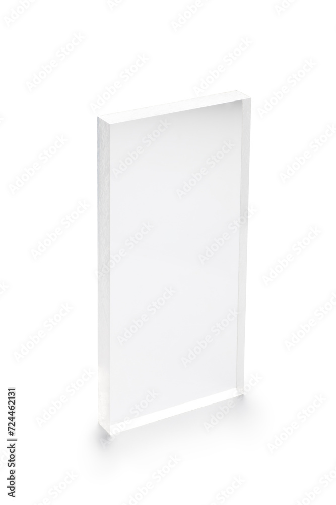 blank acrylic block isolated on white background blank acrylic block isolated on white background