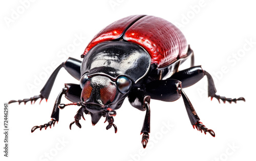 Mighty Rhinoceros Beetle on Transparent Background