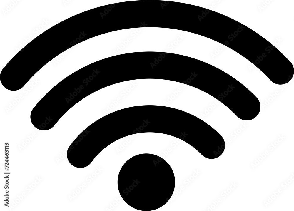 Wireless wifi or sign for remote internet access icon on white background, Flat style for graphic and web design Wireless wifi or sign for remote internet access icon on white background, Flat style for graphic and web design