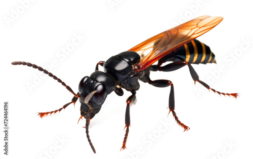 Rove Beetle on Transparent Background
