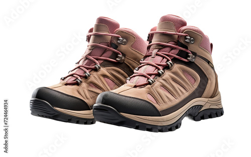 Hiking Boots Take the Lead On Transparent Background