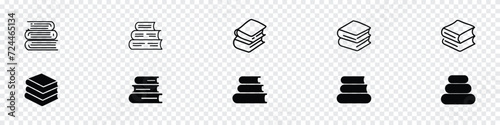 book stack icon, Book icon, Book stack icons, Stack of books line icon, books stack icons