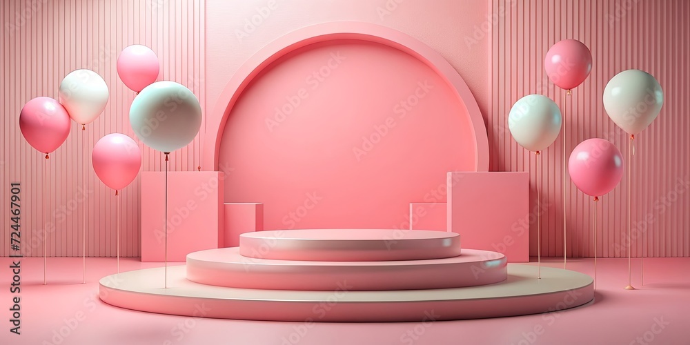 pink sping flowers podium pink sping flowers podium