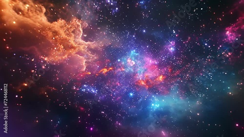 Vibrant equalizer frequencies converge in a dazzling display of galactic formation showcasing the incredible diversity and complexity of the universe in this stunning footage. photo
