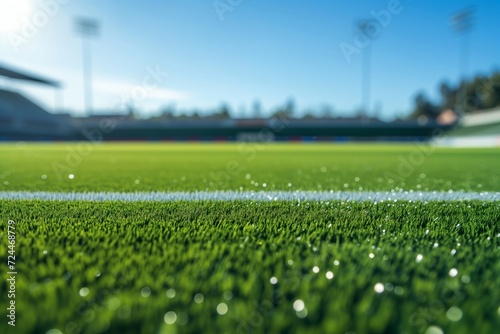Synthetic Turf Perfectly Laid On Soccer Stadium, Courtesy Of Modern Tech