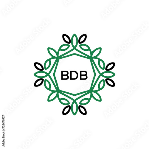 BDB  logo design template vector. BDB Business abstract connection vector logo. BDB icon circle logotype.
 photo