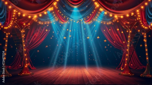 Beautiful background for circus advertising